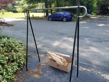 Photo of free Freestanding metal cloths rack (Easthampton, Ma) #1