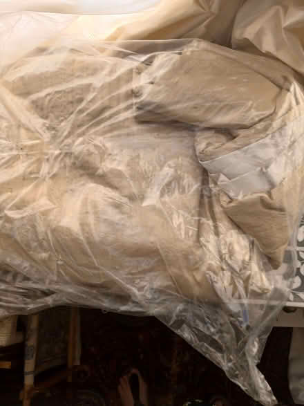 Photo of free Unused single silk door curtain cream coloured (Earlsfield SW18) #1