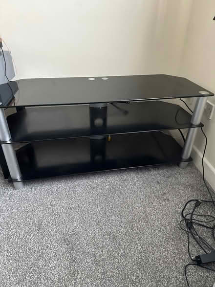 Photo of free 3 shelf 40” max TV table (Rugby CV21) #1