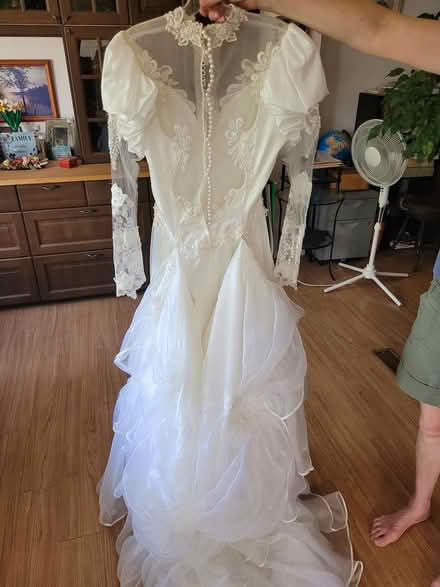 Photo of free 1990 wedding dress, veil, petticoat (Near Warden and Lawrence) #2