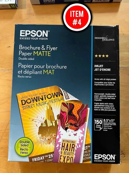 Photo of free Paper for EPSON color printers (Brooklyn, 11225) #4
