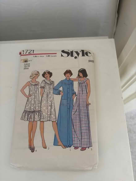 Photo of free 3 x Nightdresses /Pyjamas dressing patterns - large(16/18) (Lemsford AL8) #3