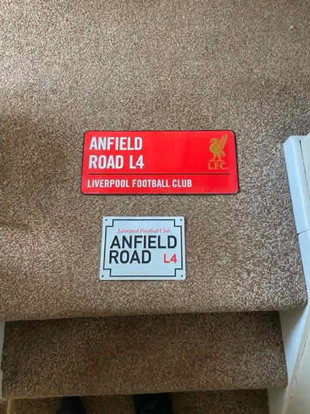 Photo of free Liverpool thin metal signs (Bromsgrove B60) #1