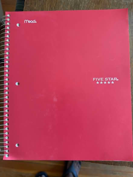 Photo of free Five star notebook (Alameda West End) #1