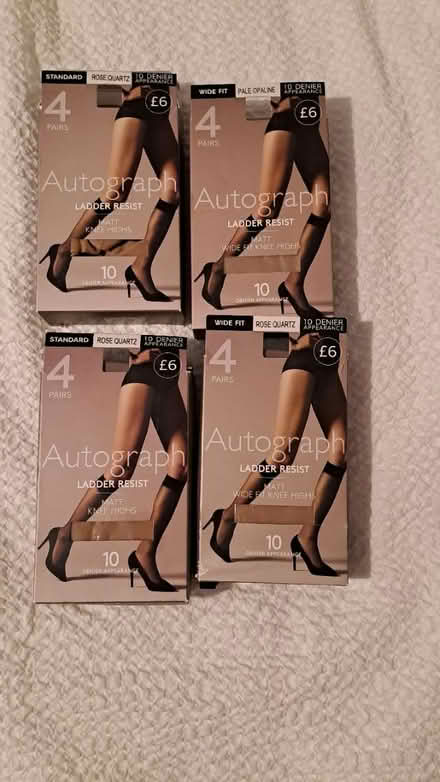 Photo of free 4 x packets knee highs RG26 (Bramley, Hants RG26) #1
