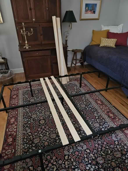 Photo of free Full-size bed frame (Briarcliff Woods) #1