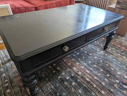 Photo of free Wood coffee table with drawers (Nutley - near Park and Passaic) #2