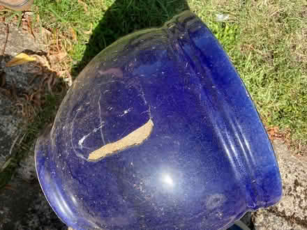 Photo of free Blue garden pots and tray (Thame) #2