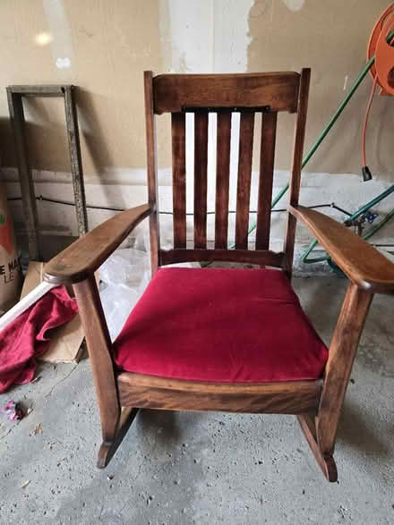 Photo of free Wooden Rocking Chair (16th and Woodbine) #1