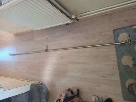 Photo of free Stainless steel coloured curtain pole (Holmer Green HP15) #2