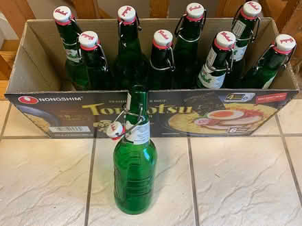 Photo of free 9 swing-top bottles (Beaverbrook) #1