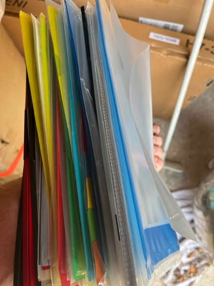 Photo of free Plastic file wallets and sleeves (Frimley Green GU16) #1