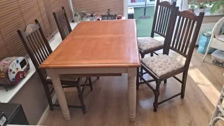 Photo of free Dining table and 4 chairs (Heybridge CM9) #1