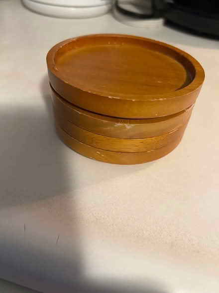 Photo of free 4 wooden coasters (L5L 5P5) #1