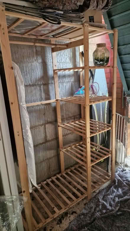 Photo of free Lightweight slatted wardrobe (Bluntisham PE28) #1