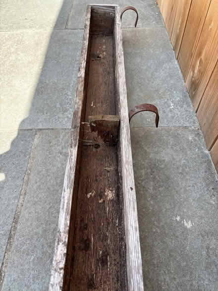 Photo of free Wooden flower box w/hooks (Capitol Hill, Duncan St NE) #3