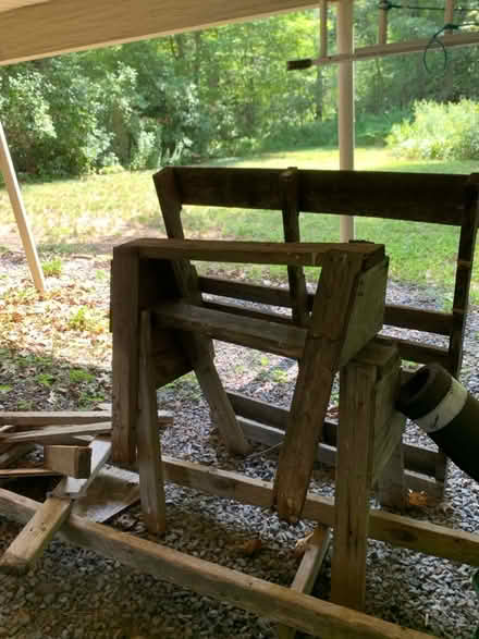 Photo of free Wood sawhorses and broken pallet (Lexington) #2