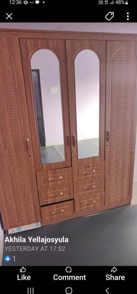 Photo of free Wooden wardrobe (Suchitra) #2