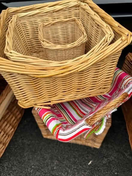 Photo of free set of small baskets 2 (Inkberrow. WR7) #1
