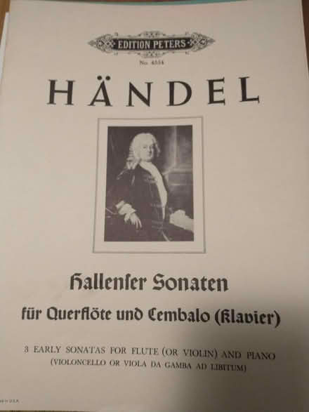 Photo of free Clarinet/flute/violin sheet music (Endmoor LA8) #2