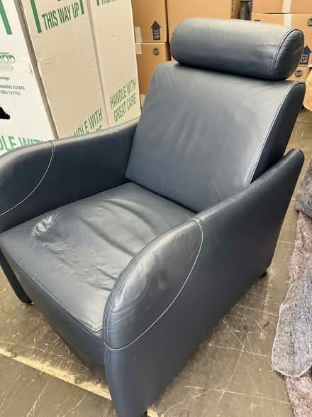 Photo of free leather reclining chair (Woodstock OX20) #3