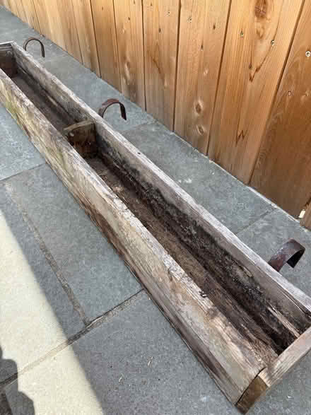 Photo of free Wooden flower box w/hooks (Capitol Hill, Duncan St NE) #4