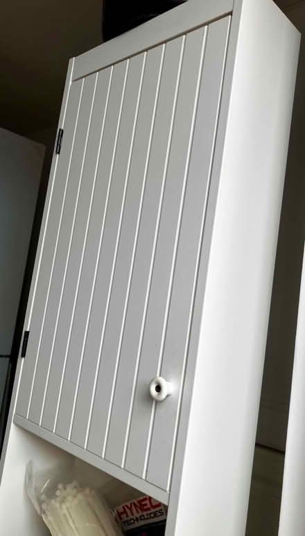 Photo of free Tall bathroom corner cabinet (Near Brookfield Park) #1