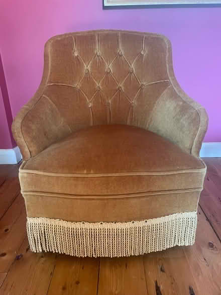 Photo of free Mustard yellow armchair (Ruskin Park SE5) #1