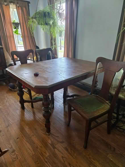 Photo of free Solid wood dining table and chairs (Groton) #1