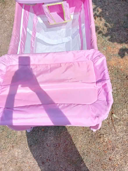 Photo of free Pink baby travel cot (Hadleigh SS7) #3