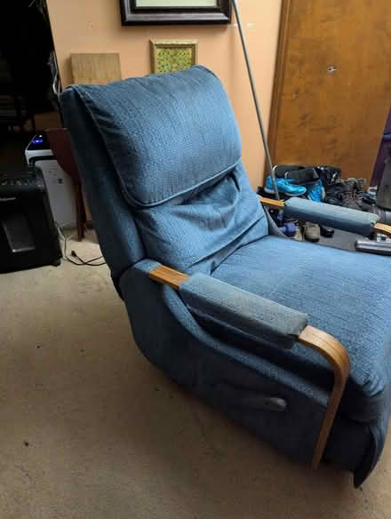 Photo of free Blue Recliner chair (Hadley) #2