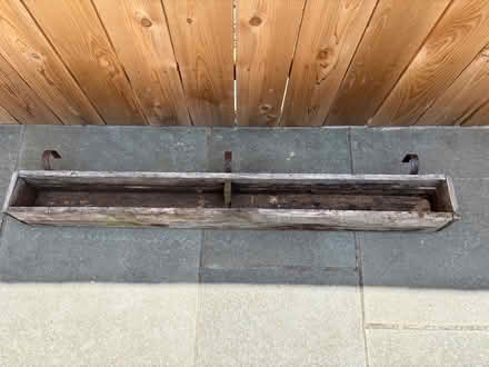 Photo of free Wooden flower box w/hooks (Capitol Hill, Duncan St NE) #1
