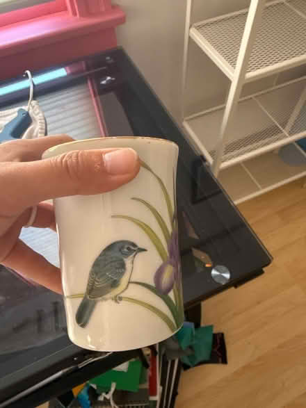 Photo of free teacup with bird and lilacs (Pasadena, CA) #3