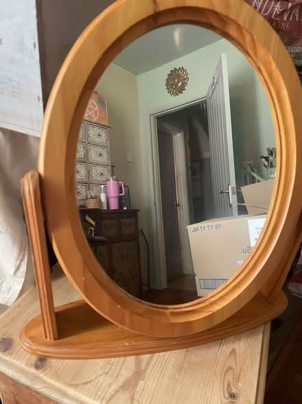 Photo of free Pine oval Mirror (Northwood HA4) #1