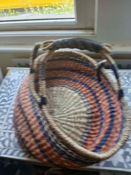 Photo of free Straw basket - just needs a bit of reshaping! (Earlsfield SW18) #1