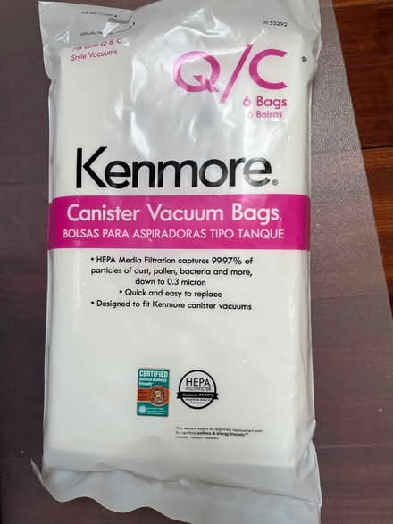 Photo of free Kenmore Canister Vacuum Bags (Davis Square, Somerville) #1
