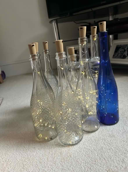 Photo of free 8 x bottles and bottle lights (Marden, Devizes SN10) #1
