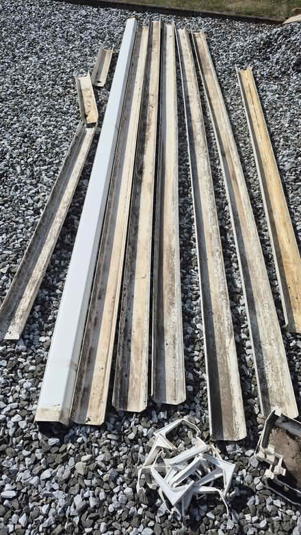 Photo of free Old white pvc guttering (Midsomer Norton) #2