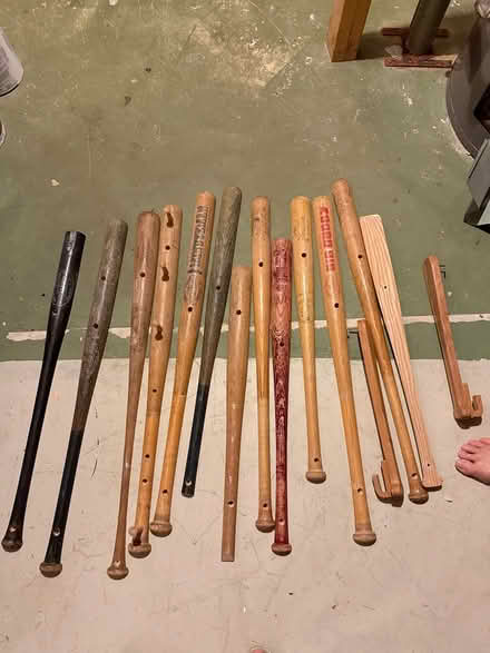 Photo of free Wood baseball bat chair rail (Severna Park) #1