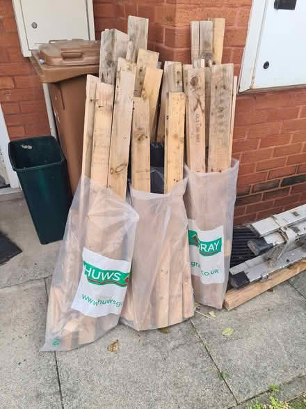 Photo of free 4 bags of firewood old pallets (Wa9) #1