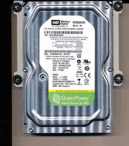 Photo of free Western Digital hard disk 500GB (Westmill SG5) #1