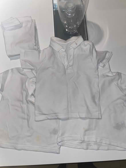 Photo of free 5 White polo shirts (Wormley EN10) #2