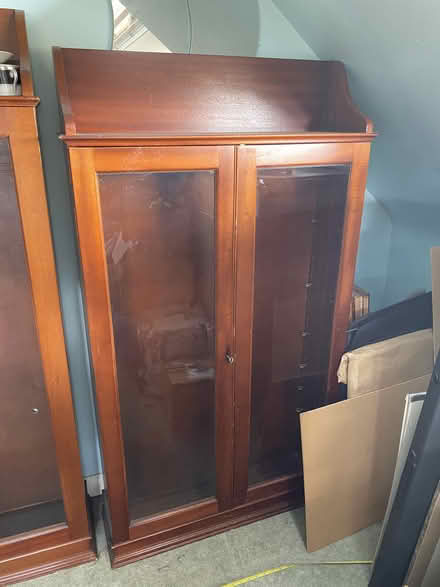 Photo of free Display cabinet - glass & wood (Kensal Rise NW10) #1