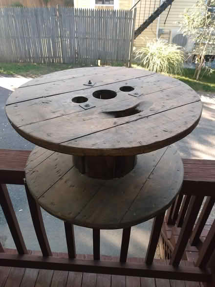 Photo of free wooden spool (Cambridge, Porter Square) #1