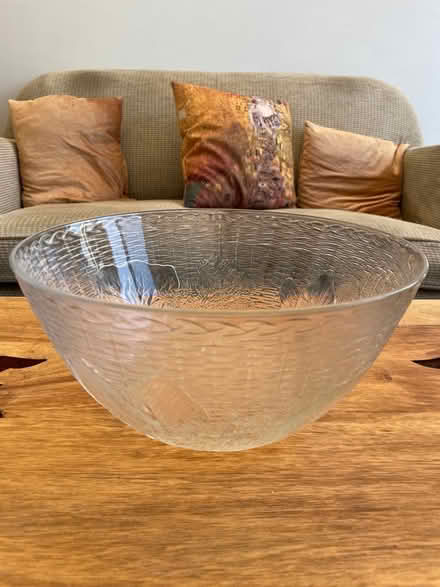 Photo of free Glass punch bowl (Golden Green TN11) #1