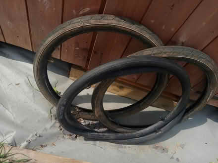 Photo of free 20" tyres with inner tubes (Rugby CV23) #1