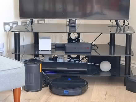 Photo of free Black Glass TV Stand (TW11) #2