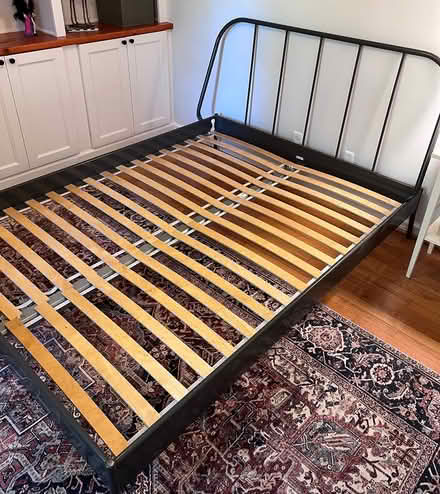 Photo of free Queen platform bed frame (Siler) #1