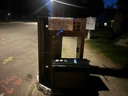 Photo of free Electric Fireplace with TV console (Malden (Goodwin Ave)) #1