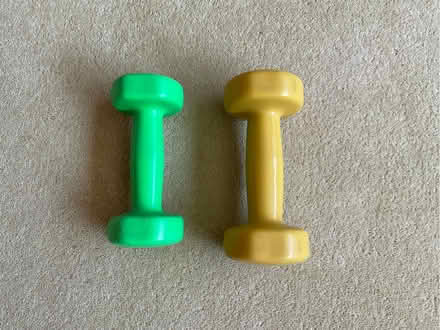 Photo of free Two dumbbells - different weights (East Carleton NR14) #1